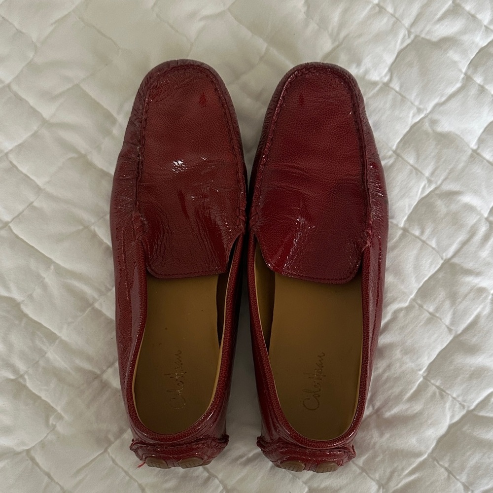 Cole Haan Red Leather Drivers/ loafers